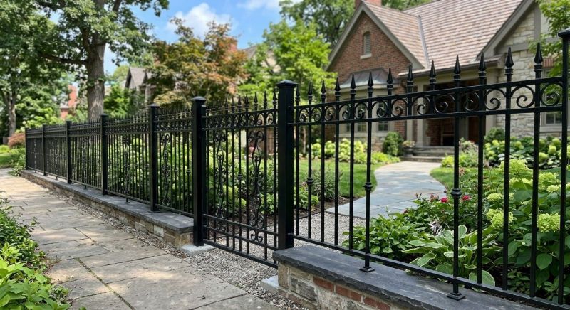 Black Iron Fence Installation in Alpharetta, GA