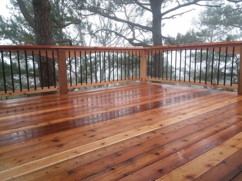 Cedar Deck Installation in Redmond, WA