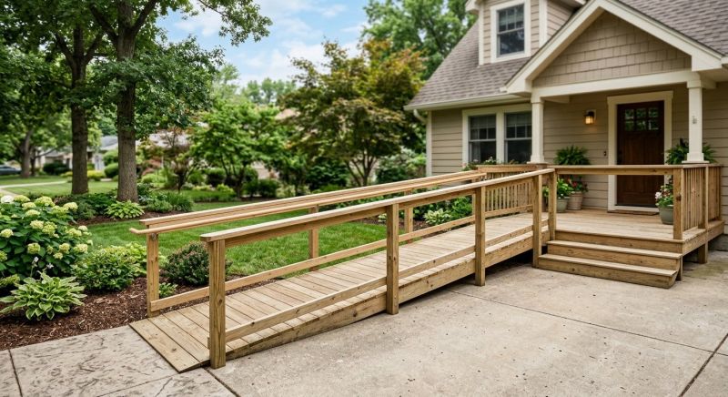 Entrance Ramp Installation in Wilmington, NC