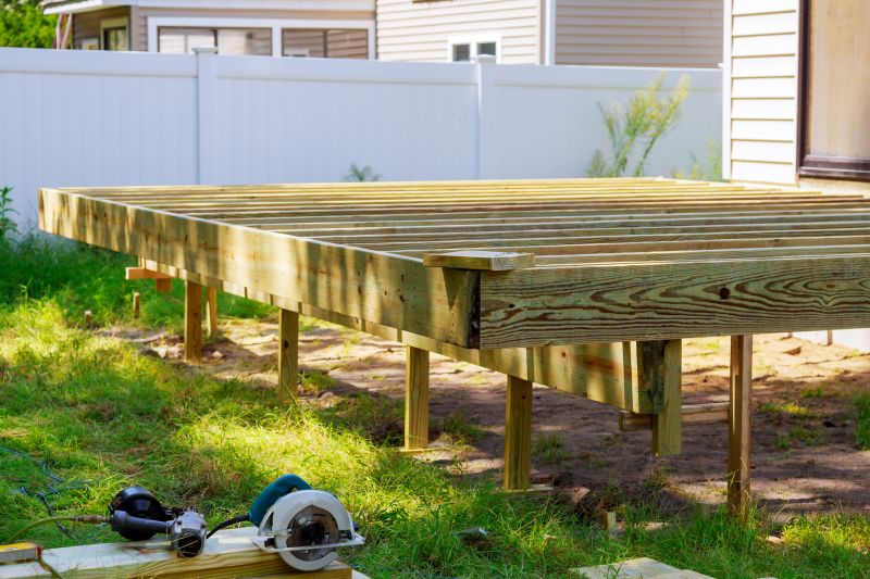 Ground Level Deck Construction in Boston, MA