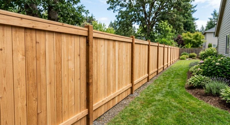 Plank Fence Installation in Roseville, CA