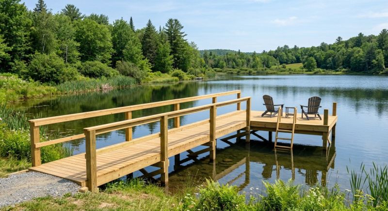 Pond Dock Installation in Kansas City, KS