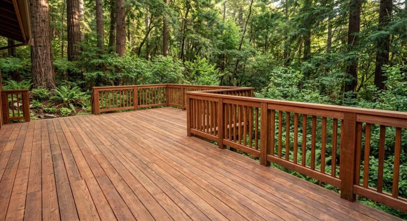 Redwood Deck Installation in Redmond, WA