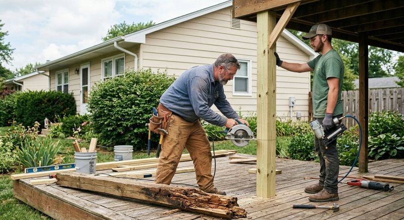 Rotten Column Replacement in Seattle, WA