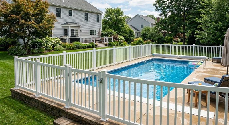 Vinyl Pool Fence Installation in Kansas City, MO