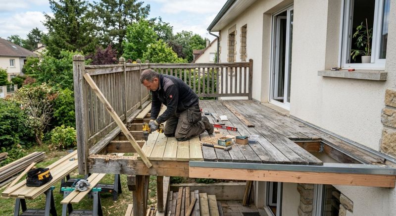 Balcony Post Repair in Redmond, WA