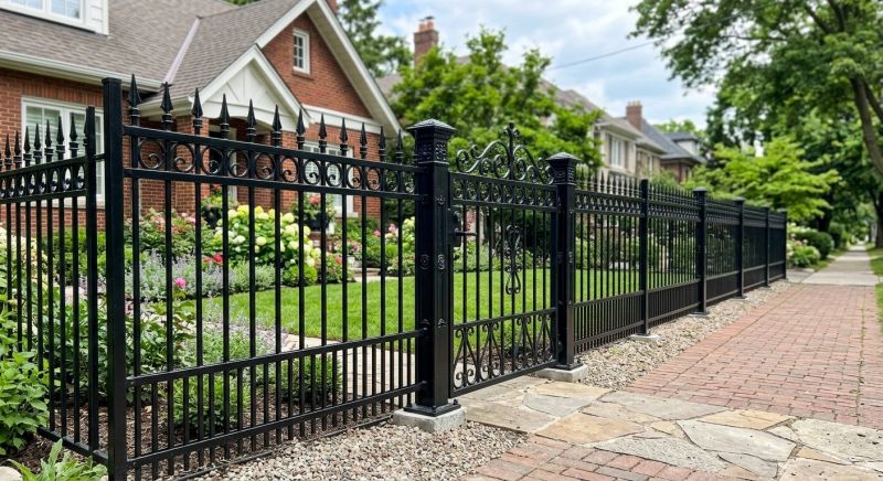 Black Iron Fence Installation in Alpharetta, GA