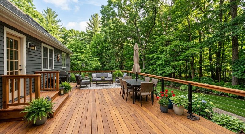 Cedar Deck Installation in Fairfield County, CT