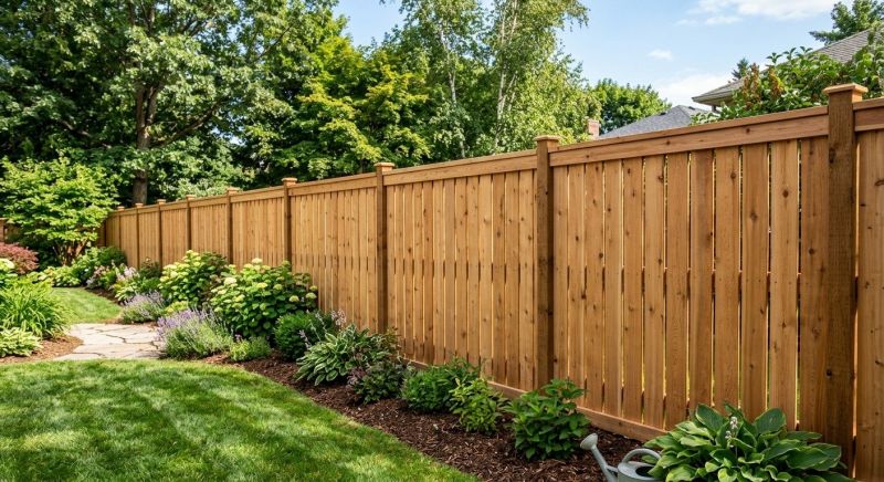 Cedar Fence Replacement in Roseville, CA