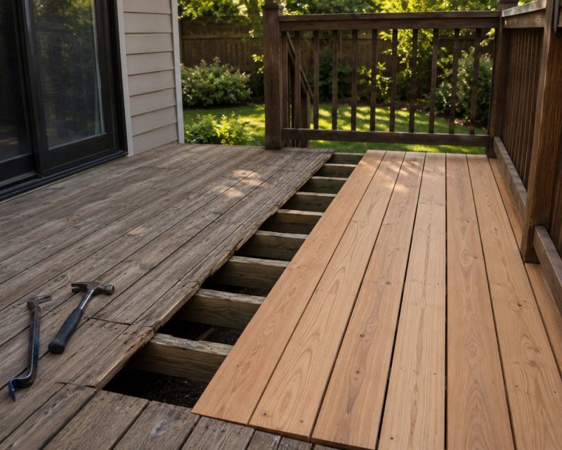 Deck Board Replacement in Redmond, WA