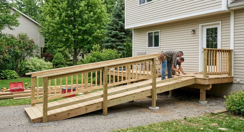 Deck Ramp Construction in Conroe, TX
