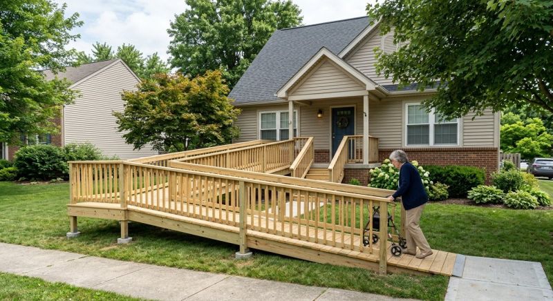 Deck Ramp Installation in Conroe, TX