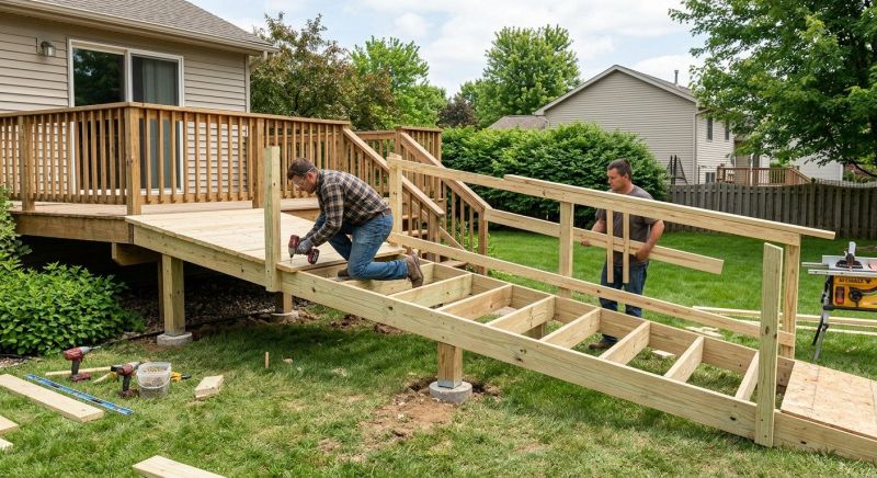 Deck Ramp Installation in Conroe, TX