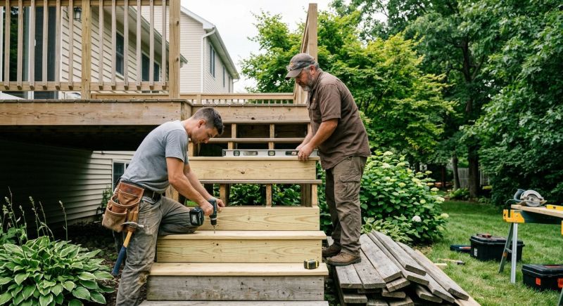 Deck Stairs Repair in Redmond, WA