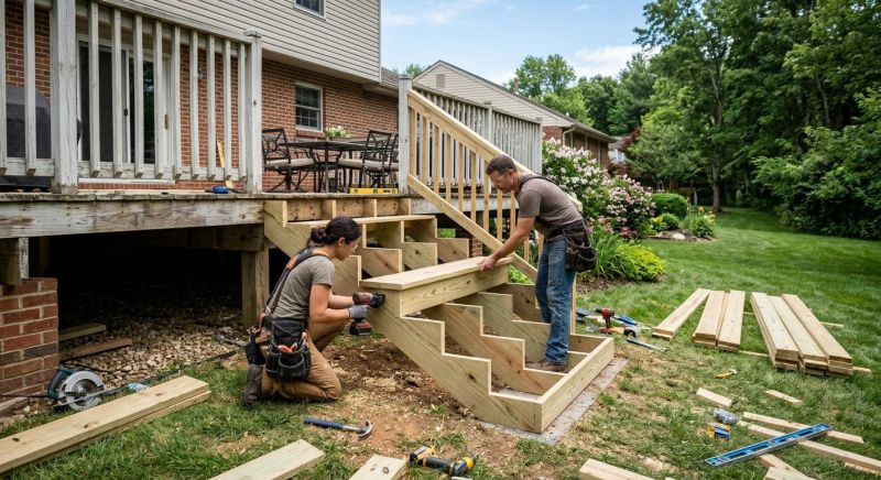 Deck Steps Replacement in Redmond, WA