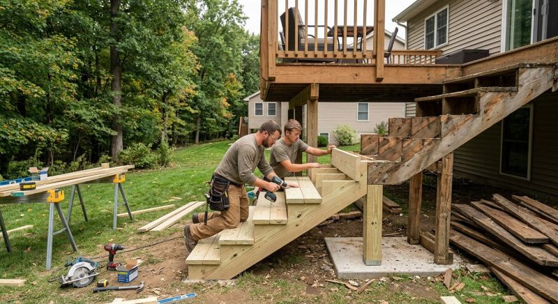 Deck Steps Replacement in Redmond, WA