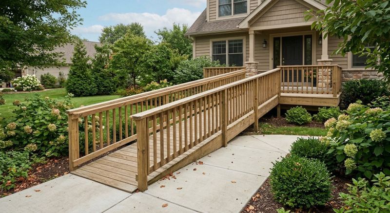 Entrance Ramp Installation in Wilmington, NC