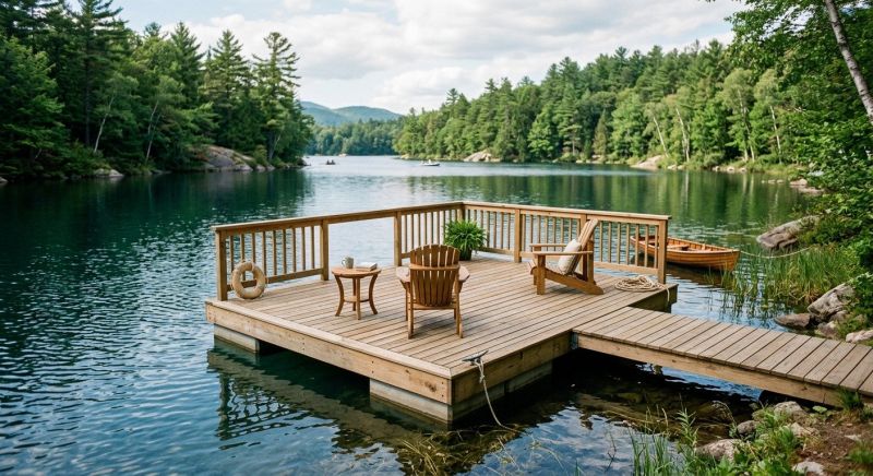 Floating Deck Installation in Fairfield County, CT