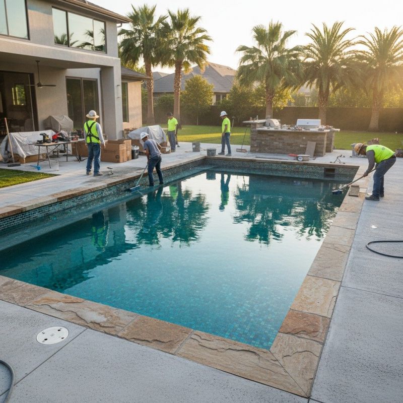 Pool Deck Construction detail