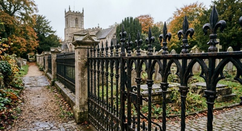 Gothic Iron Fence Installation in Alpharetta, GA
