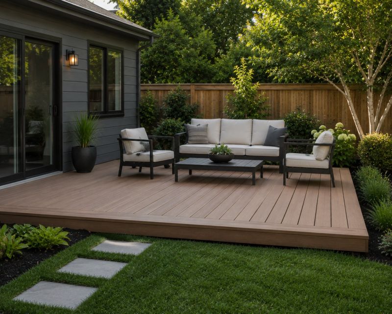 Ground Level Deck Construction in Fairfield County, CT