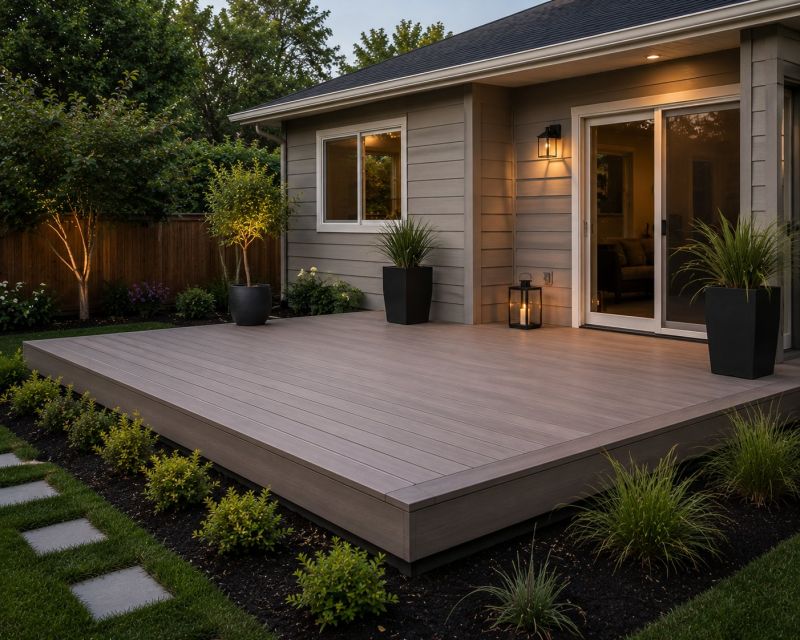Ground Level Deck Construction in Redmond, WA