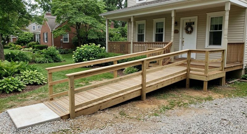 Handicap Ramp Construction in Conroe, TX