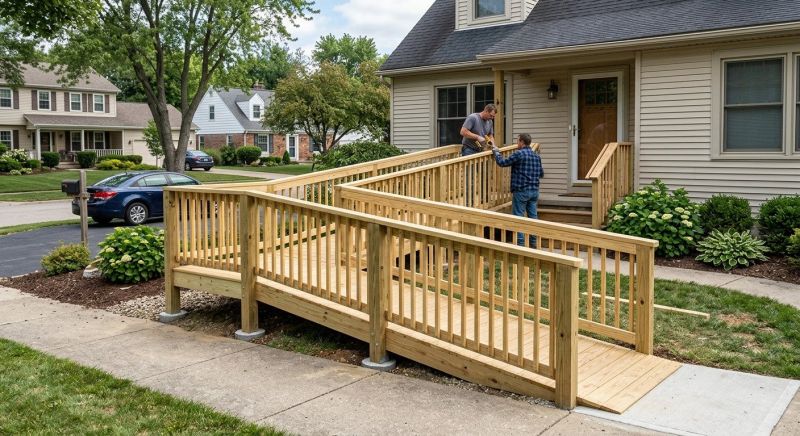 Handicap Ramp Installation in Conroe, TX