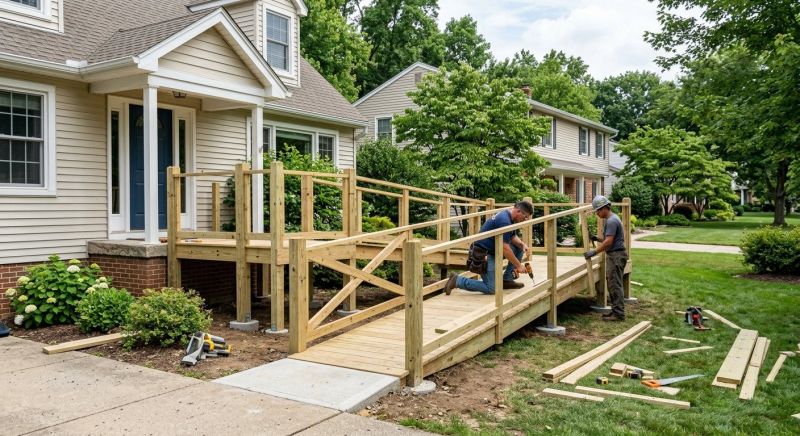 Handicap Ramp Replacement in Conroe, TX