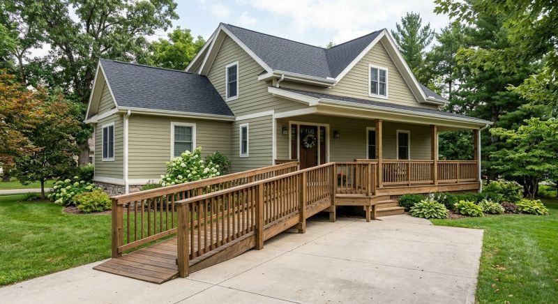 Hardwood Ramp Installation in Kansas City, KS
