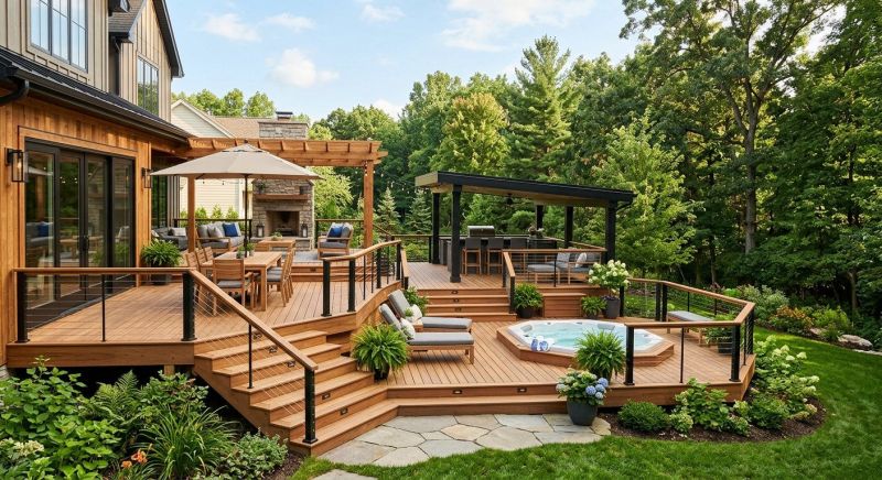 Hot Tub Deck Installation in Seattle, WA