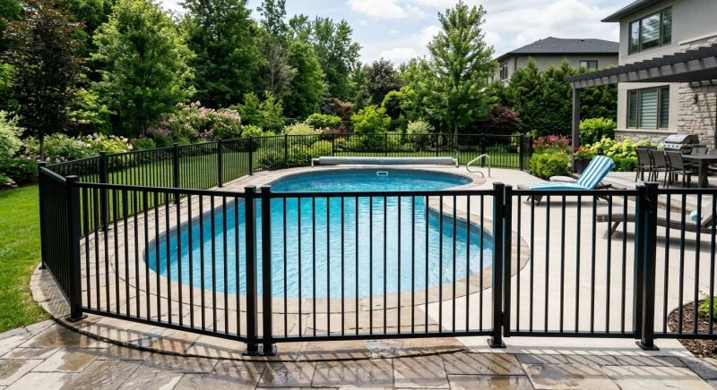 Metal Pool Fence Installation in Kansas City, MO