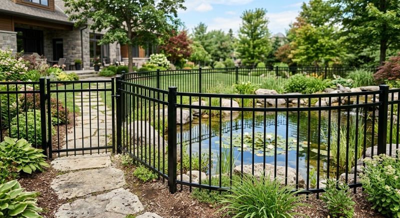 Metal Pool Fence Installation in Alpharetta, GA