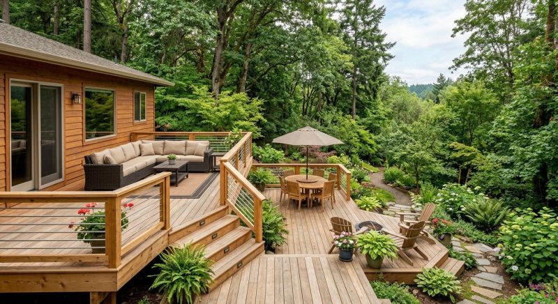 Multi Level Deck Installation in Redmond, WA