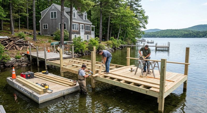 Pond Dock Construction in Olathe, KS