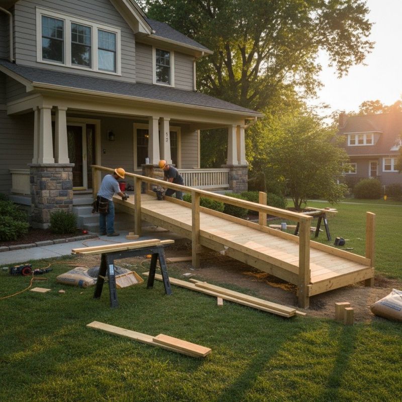 Porch Ramp Construction in Wilmington, NC