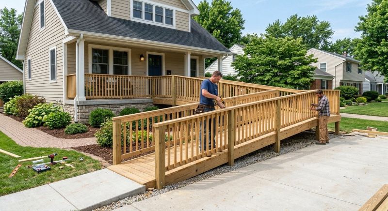 Porch Ramp Installation in Kansas City, KS
