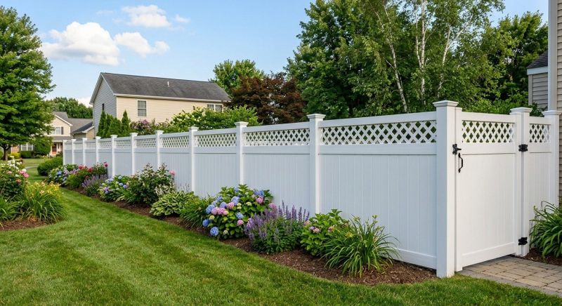 Pvc Lattice Fence Installation in Pearland, TX