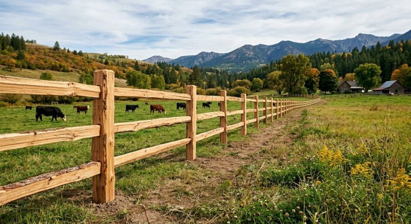 Rail Fence Construction in Roseville, CA