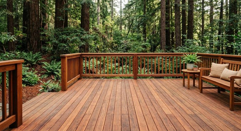 Redwood Deck Installation in Seattle, WA