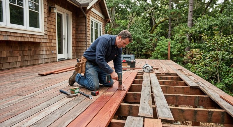 Redwood Deck Repair in Seattle, WA