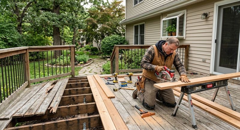 Redwood Deck Repair in Redmond, WA