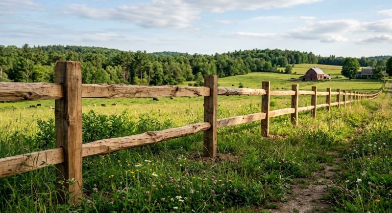 Rustic Fence Installation in Sacramento, CA