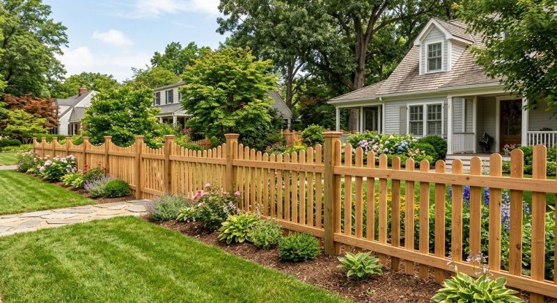 Scalloped Fence Installation in Pearland, TX