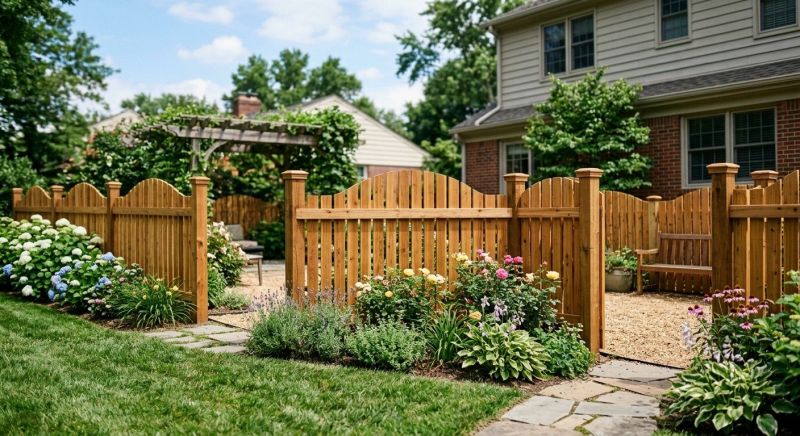 Scalloped Fence Installation in Sacramento, CA