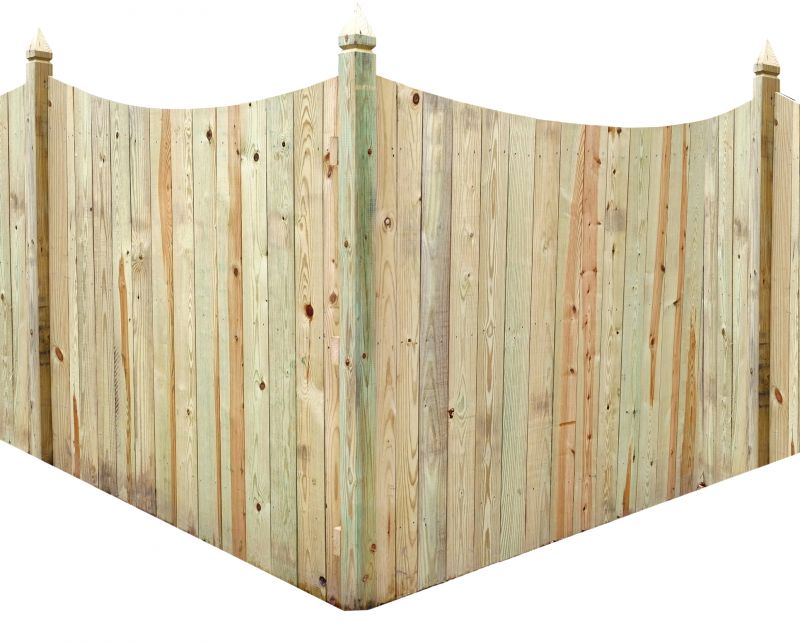 Scalloped Fence Installation in Sacramento, CA