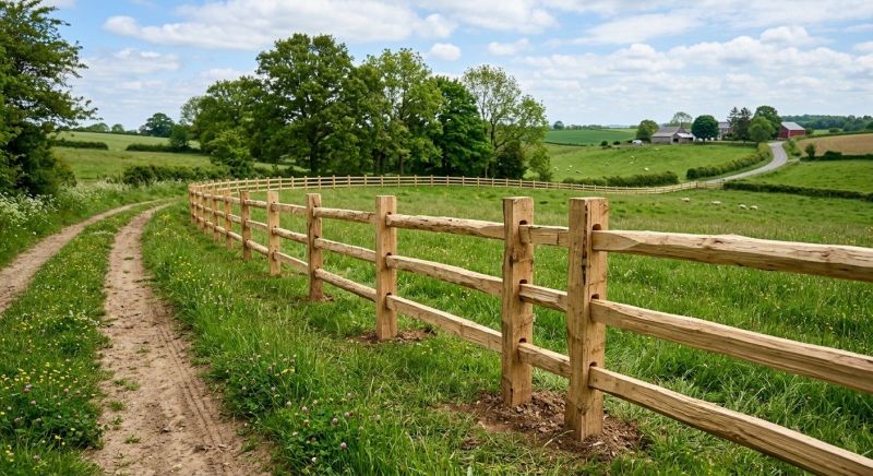 Split Rail Fence Installation in Roseville, CA