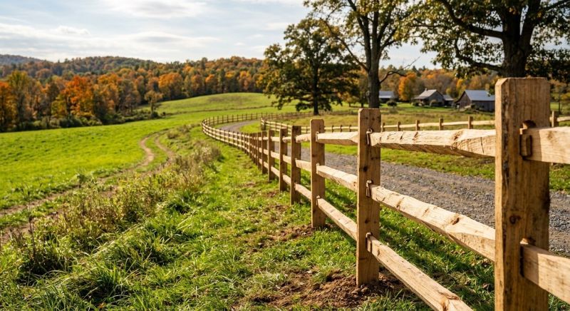 Split Rail Fence Replacement in Sacramento, CA
