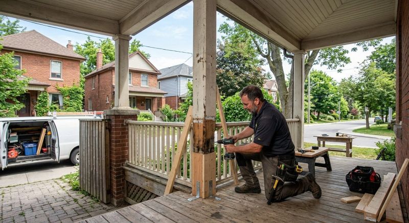 Veranda Post Repair in Seattle, WA