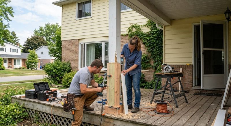 Veranda Post Repair in Seattle, WA